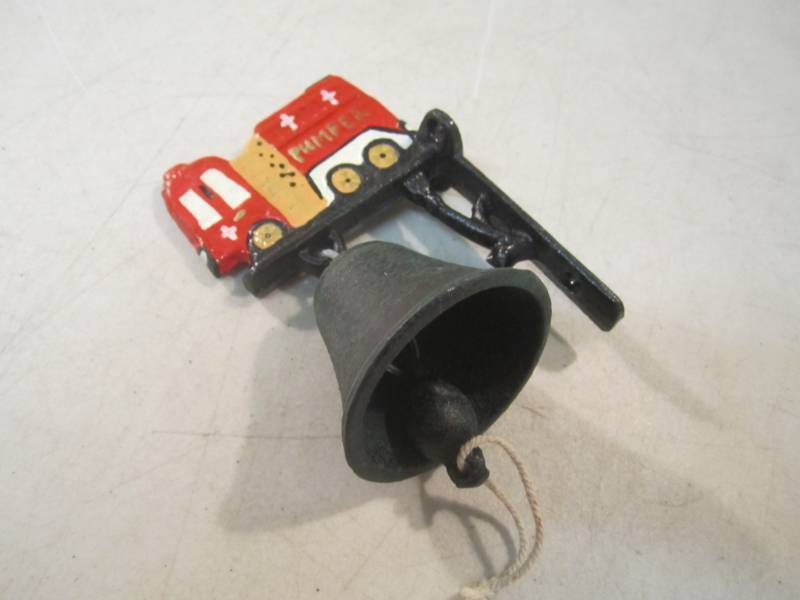 lot 232 image: Cast Iron Bell and Mounting Bracket...