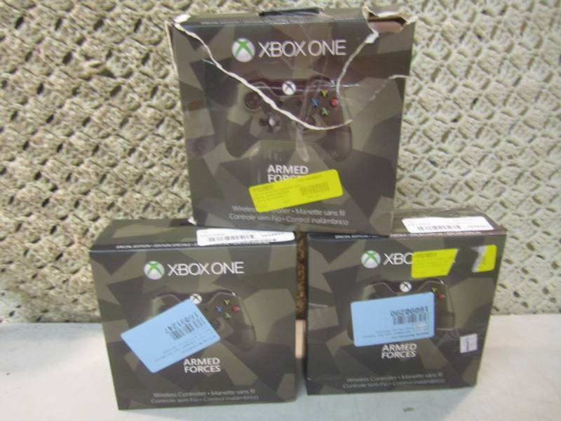 lot 254 image: Lot of 3 X Box One Armed Forces Wir...