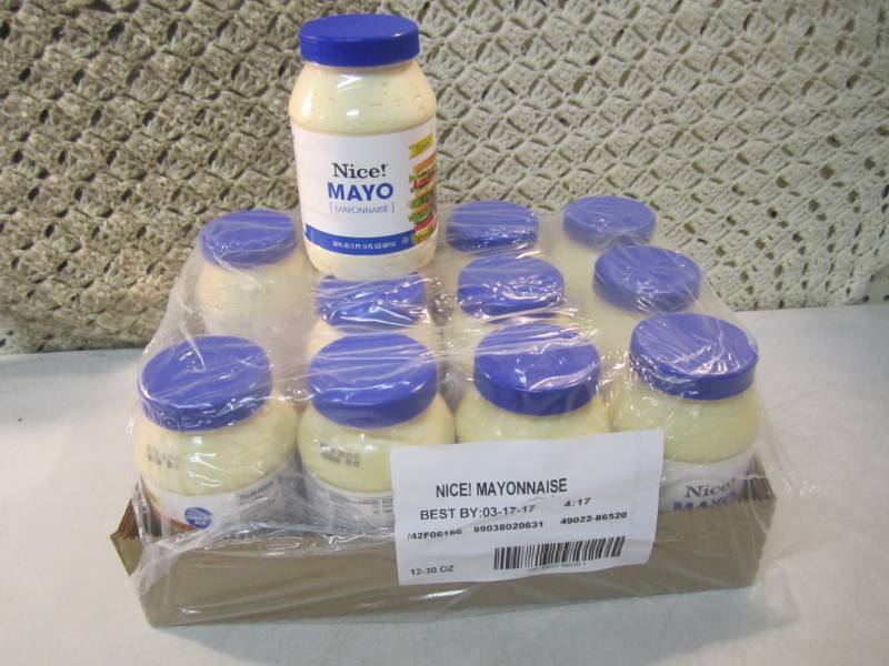 lot 279 image: Case of 12 Jars of Mayo Best by Mar...