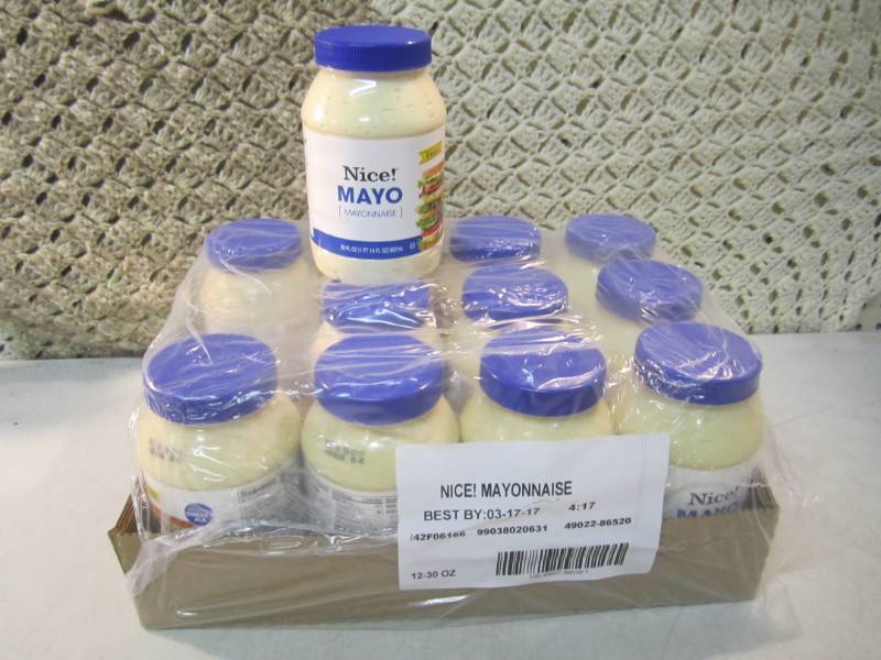 lot 280 image: Case of 12 Jars of Mayo Best by Mar...