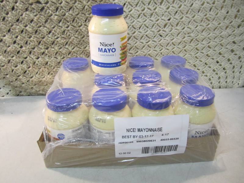 lot 281 image: Case of 12 Jars of Mayo Best by Mar...