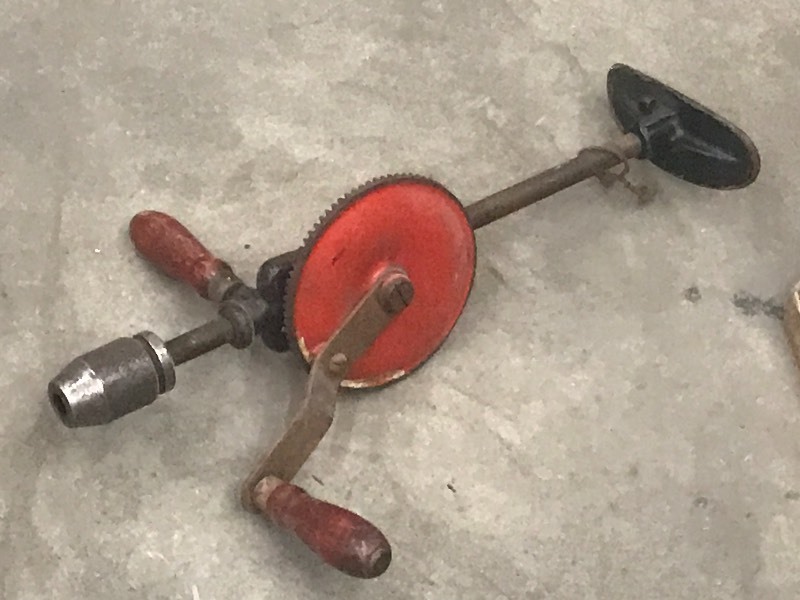 lot 14 image: Belly Drill, Miter Saw, 142 Electrical Wire, New Screwdriver Sets