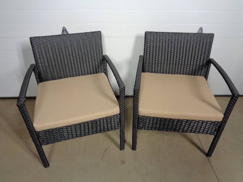 lot 8 image: New Pair of Patio Chairs