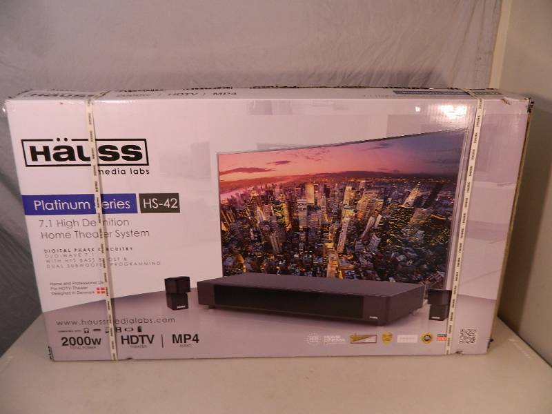 lot 16 image: New Hauss HS-42 Platinum Series HD Home Theatre System