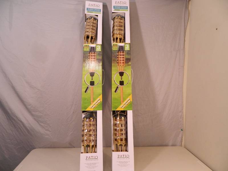 lot 36 image: 2 New 3 Packs of Bamboo Torches
