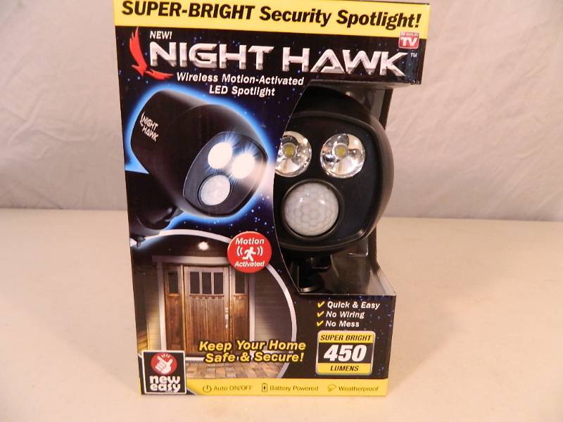 lot 37 image: New Night Hawk Wireless Motion Activated LED Spotlight