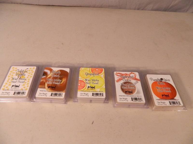 lot 84 image: 5 New Packages of Primal Elements Wax Melts