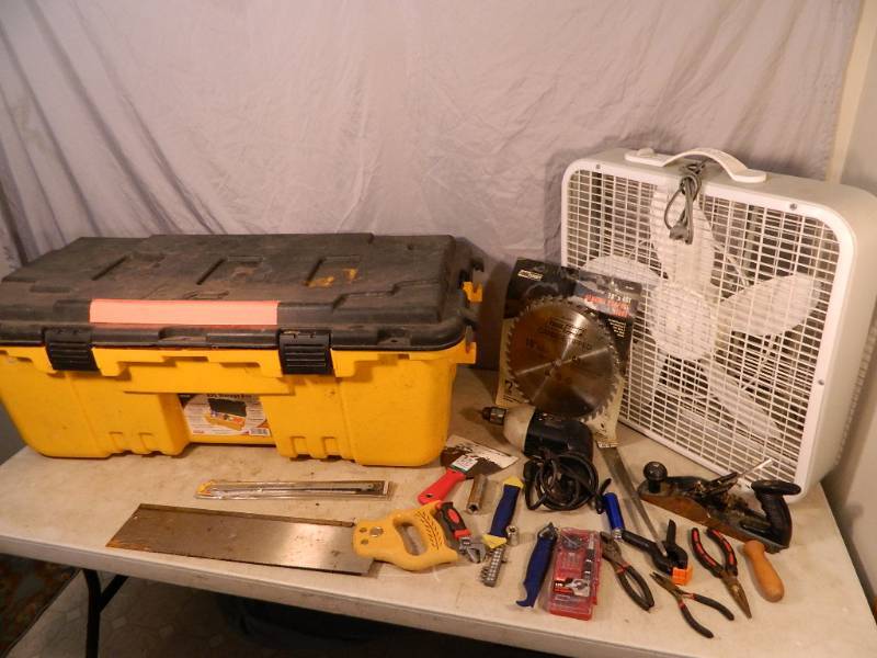 lot 133 image: Fan, Plano Tote, and More