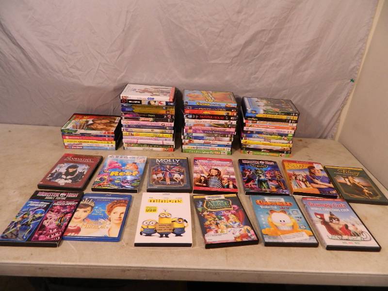 lot 145 image: 60 Kids DVDs