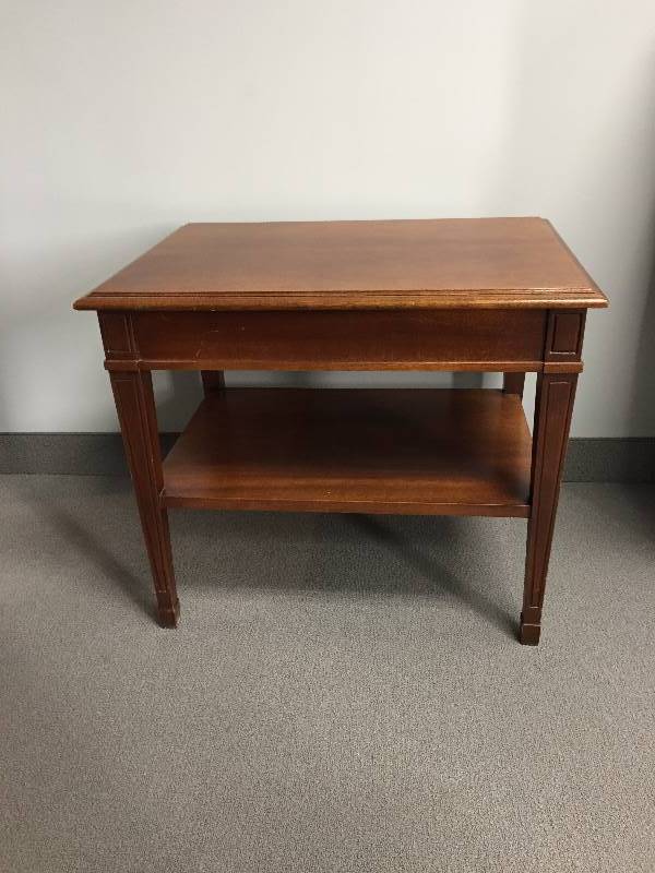 lot 15 image: Wood End Table
