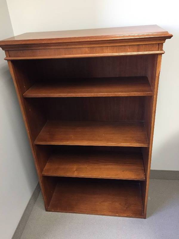 lot 47 image: Heavy Wood Bookcase