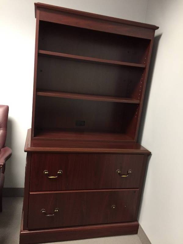 lot 52 image: Bookshelf & Cabinet by HON Co