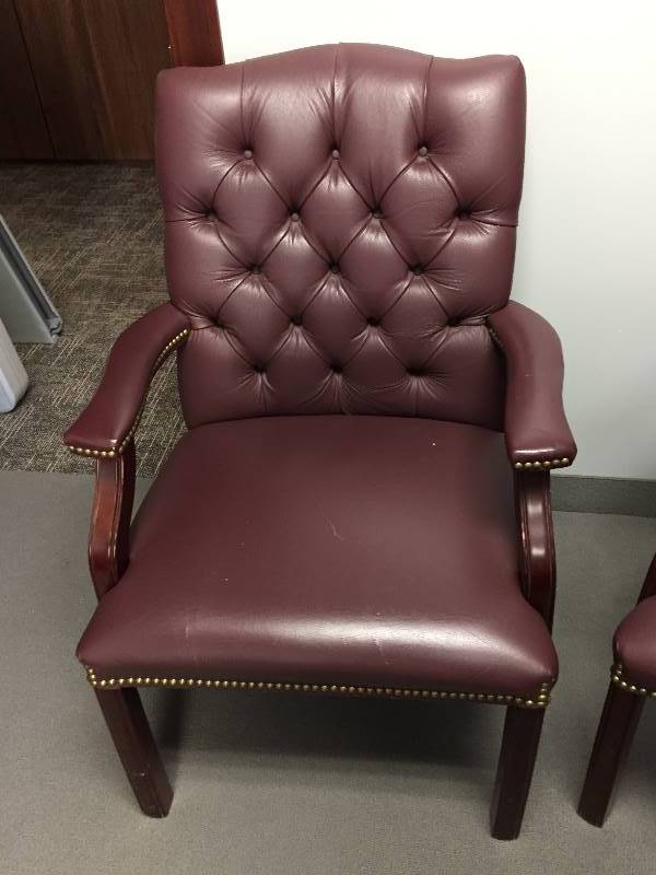 lot 50 image: Button Back Arm Chair