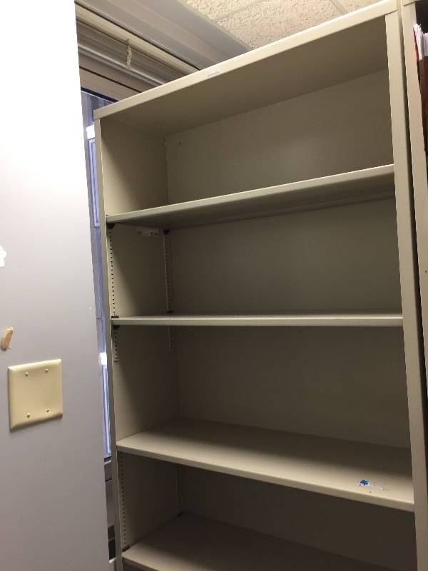 lot 58 image: Metal Bookshelf Shelving Unit by HON