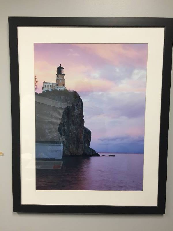 lot 105 image: Framed Lighthouse Print