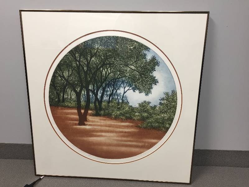 lot 109 image: Laurel Grove by Culpepper Framed Picture - AP