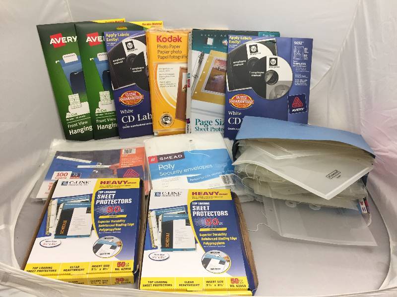 lot 117 image: New Sheet & Page Protectors & Poly Protect Envelopes & More