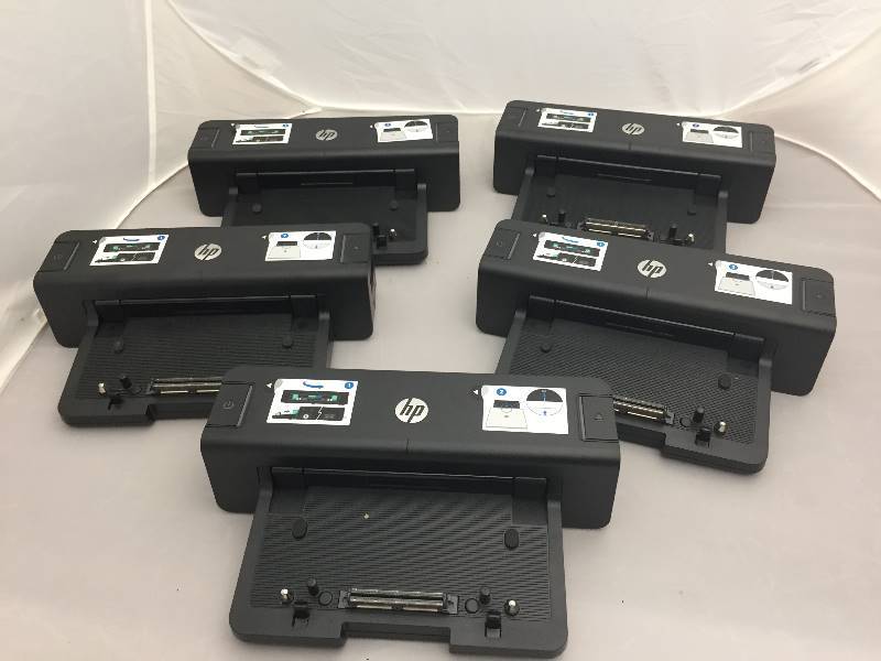 lot 120 image: Qty 14 HP Docking Stations & Cords