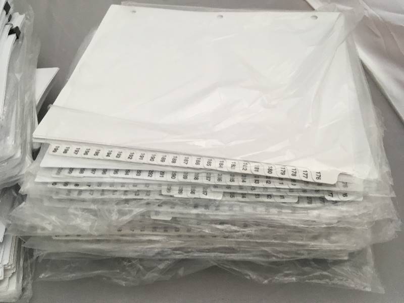 lot 133 image: Huge Lot of Numbered Page Indexes