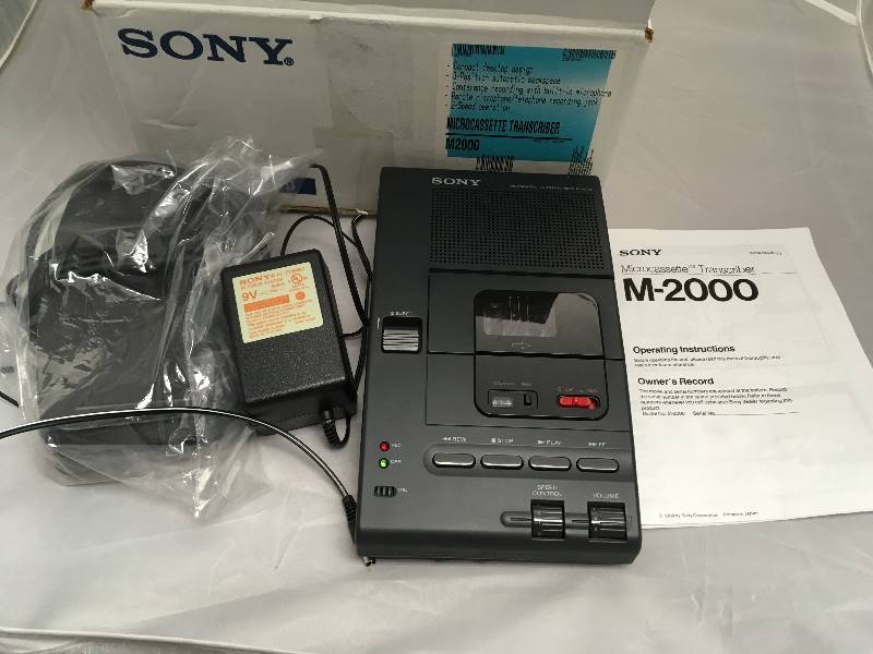 lot 160 image: Sony MicroCassette Transcriber