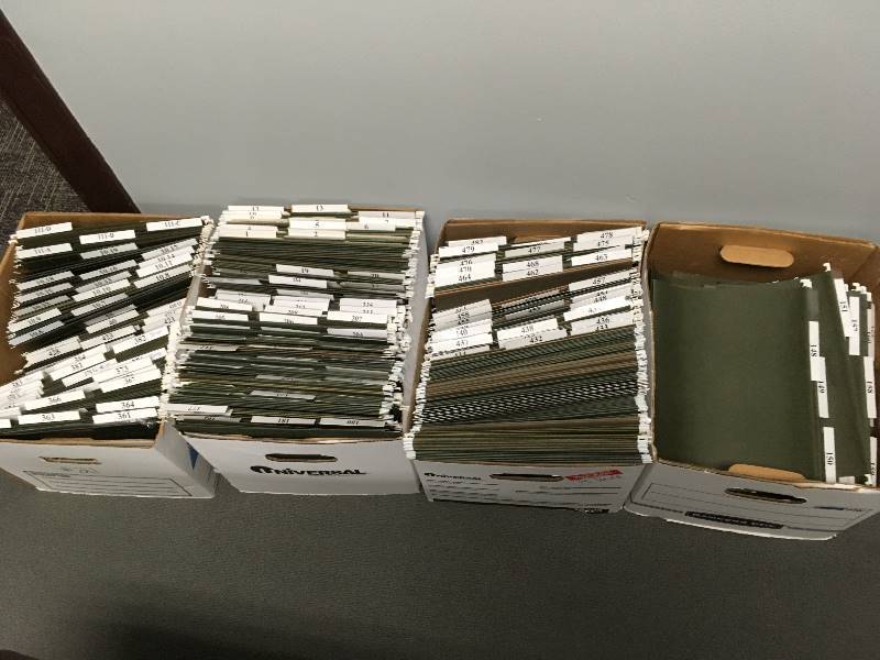 lot 163 image: 4 Boxes of Hanging Files & Tabs