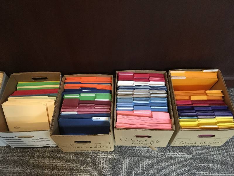 lot 167 image: Colorful File Folders