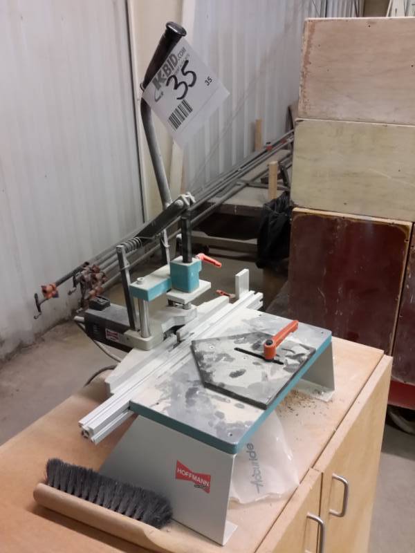 lot 35 image: Hoffmann Dovetail Router Machine.. Hoffman 6901 model