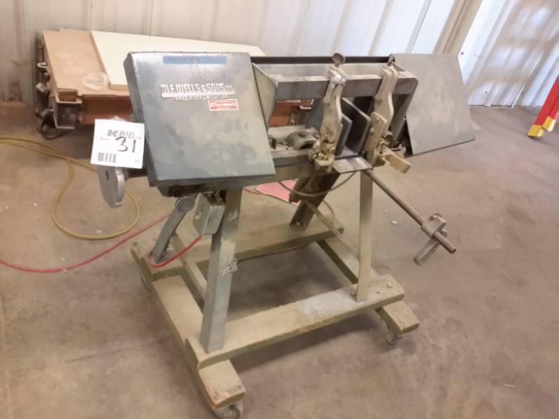 lot 31 image: WF Wells and Son Metal Horizontal Band Saw