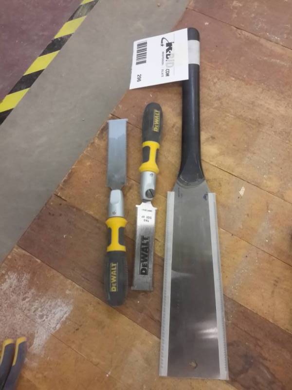 lot 296 image: DEWALT precision hand saws as pictured