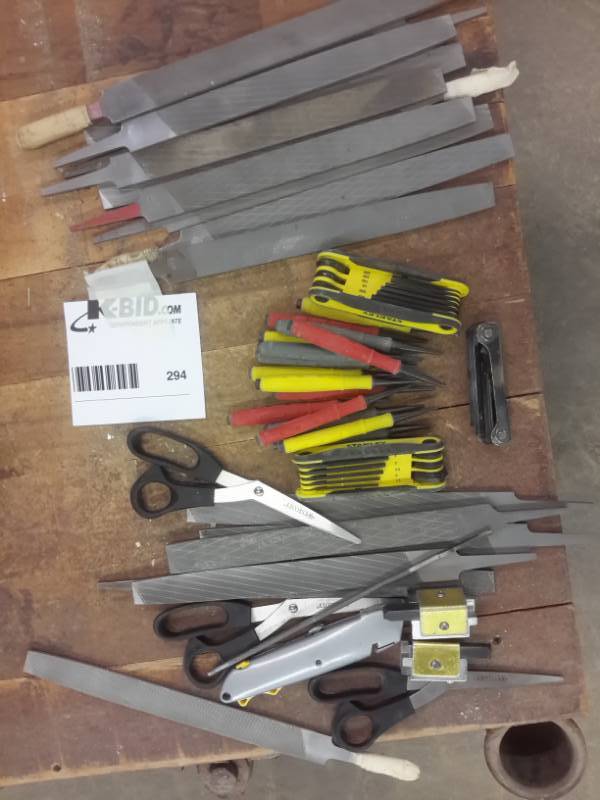 lot 294 image: lot of files, rasps, punches and 