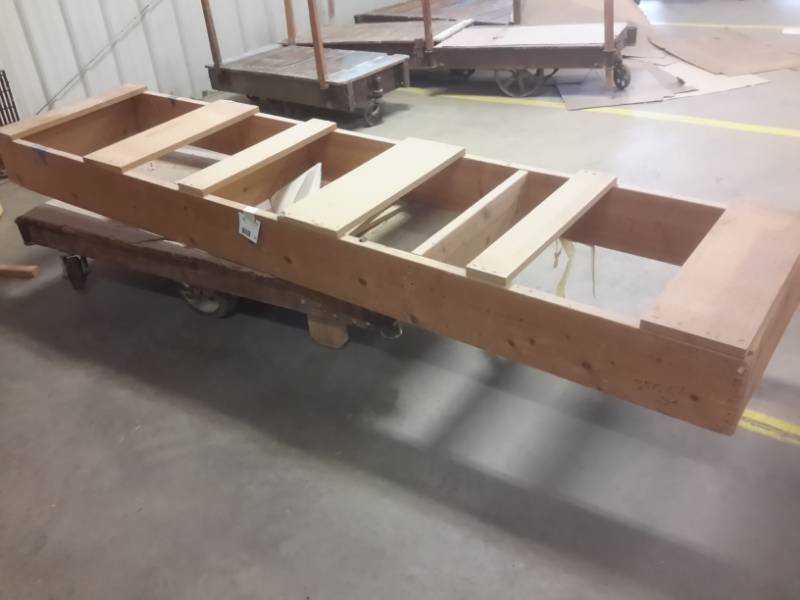 lot 327 image: Nutting Cart, with Large wood frame as pictured.  You can have the large wood frame or not