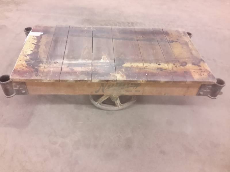 lot 343 image: Nutting Antique Railroad Cart.