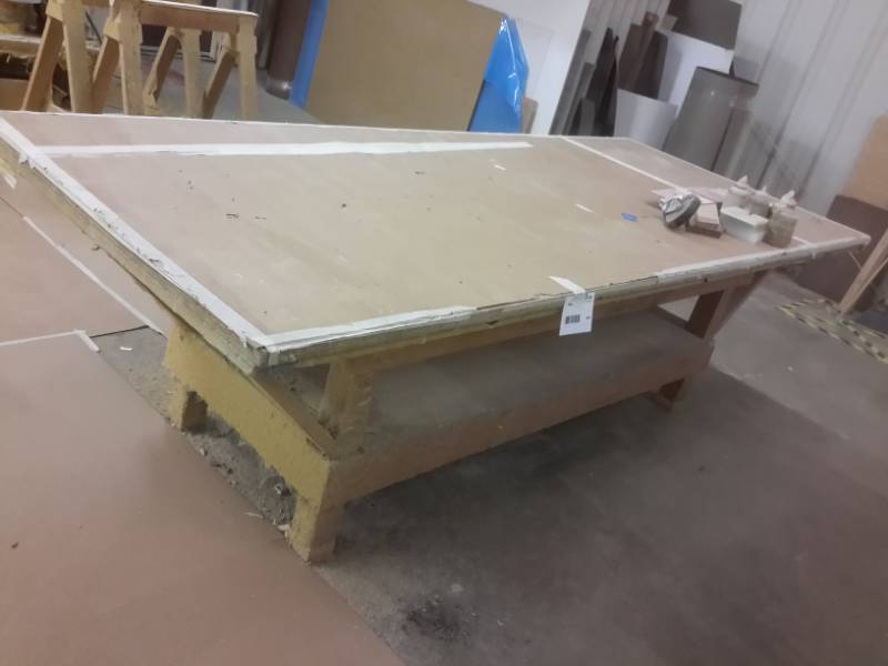 lot 347 image: Work Table 50in x 122in x 34in h.. Bring your own loading help