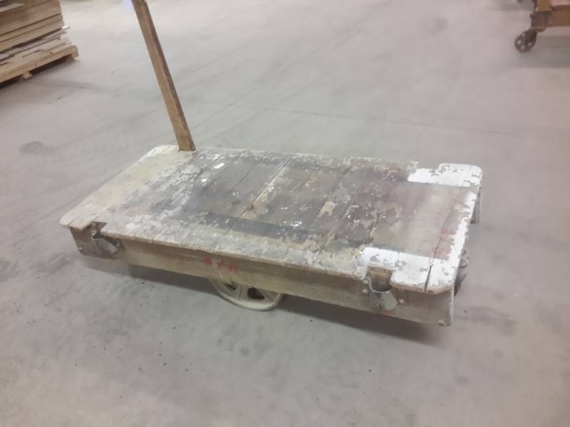 lot 353 image: Antique Railroad Cart..Hardware in excellent shape No markings