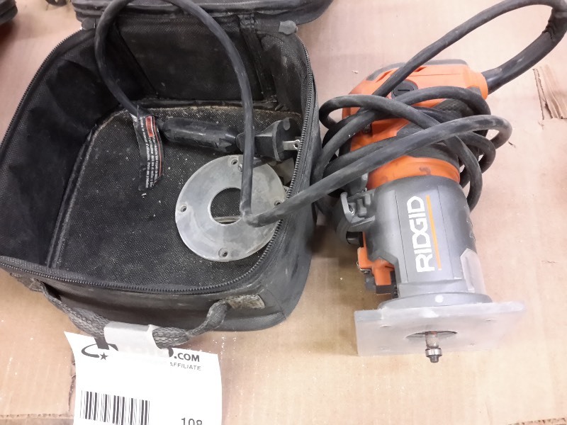 lot 108 image: Ridgid R2401 Laminate Trim Router