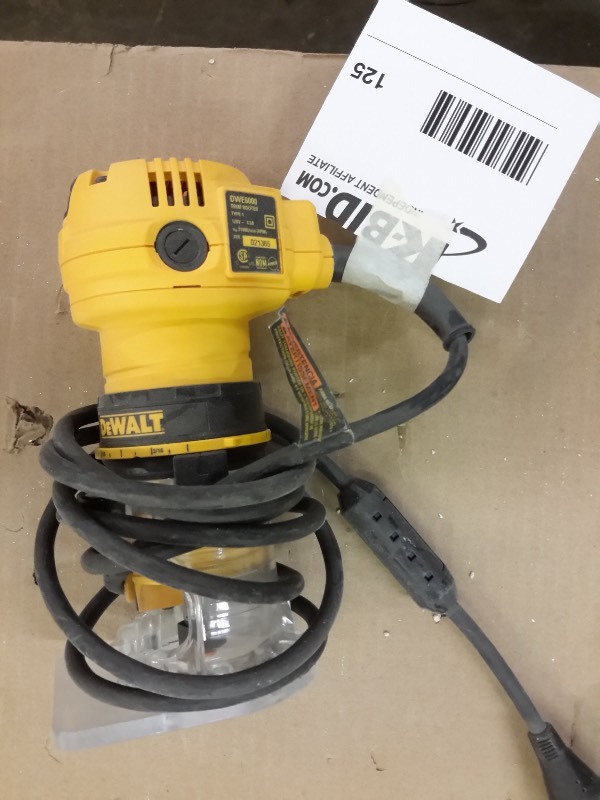 lot 125 image: DEWALT, Trim Router, DWE6000