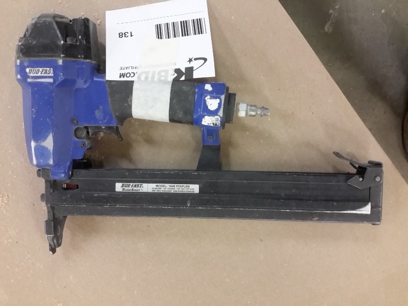 lot 138 image: Duo Fast, Sure shot.. Model 1848 Stapler, 18 Gauge