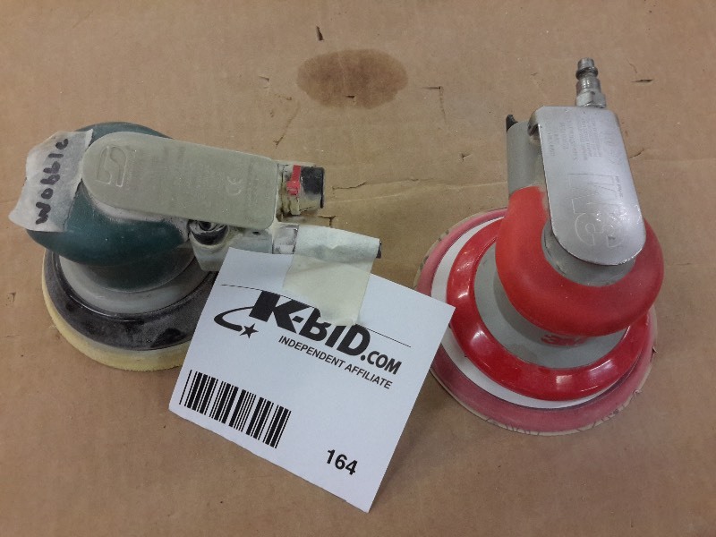 lot 164 image: 2, Pneumatic, Orbital Sanders