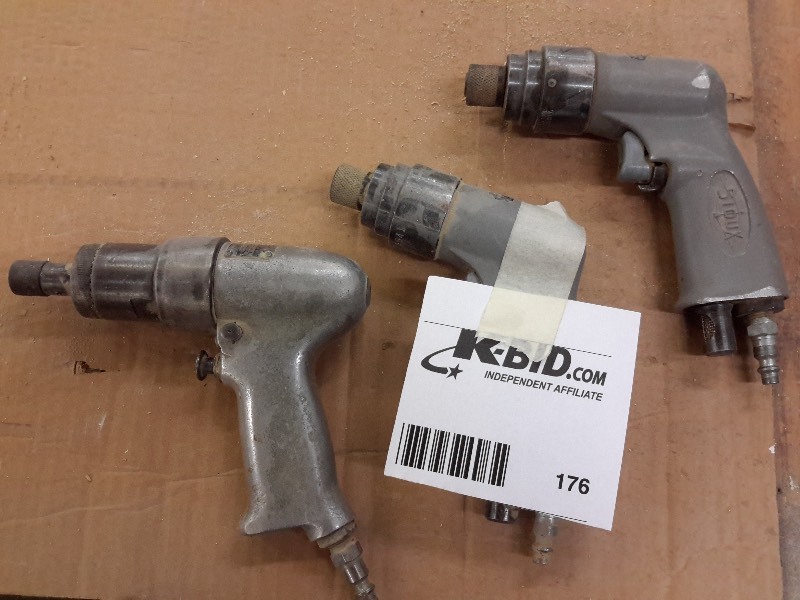 lot 176 image: 3 Pneumatic Drill drivers