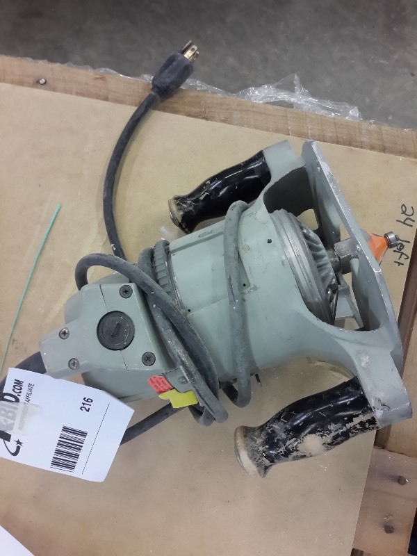 lot 216 image: BOSCH Model .09 Laminate Router Motor 90300M