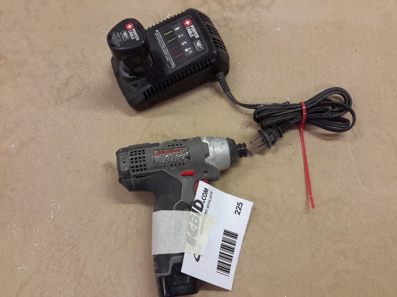 lot 225 image: Porter Cable, model PC180RS, 78 in Impact.. Includes charger and battery