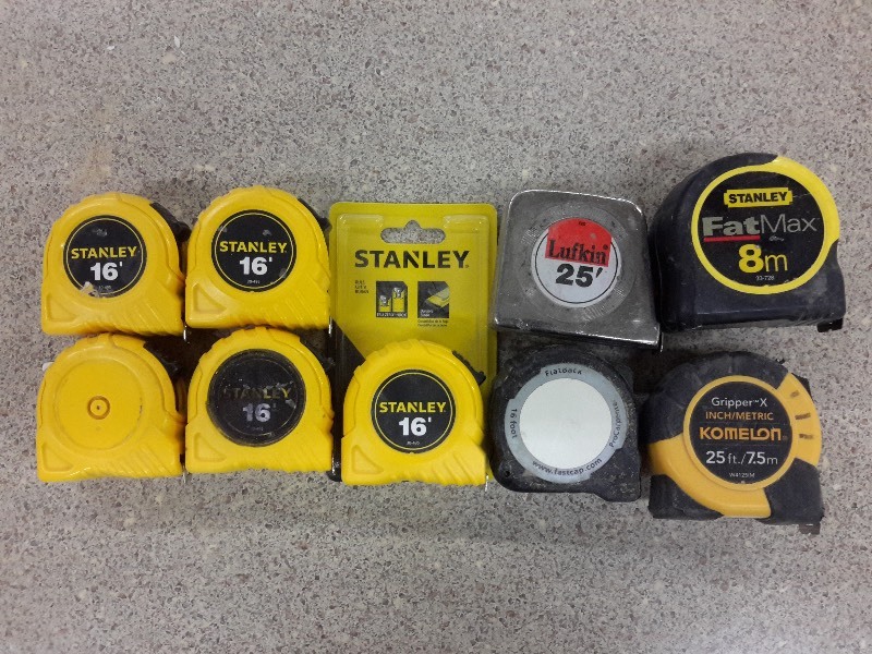 lot 245 image: Lot of Tape measures as pictured