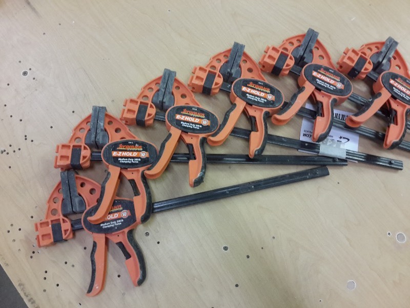lot 253 image: 6, 12 in JORGENSEN EZ Hold Clamps