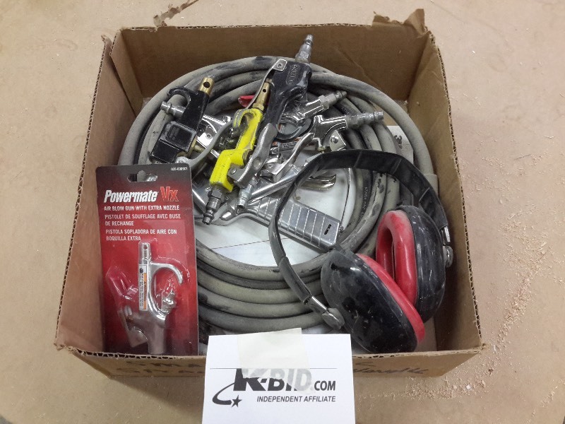 lot 266 image: Box of tools and accessories in a box as pictured.. See closeups