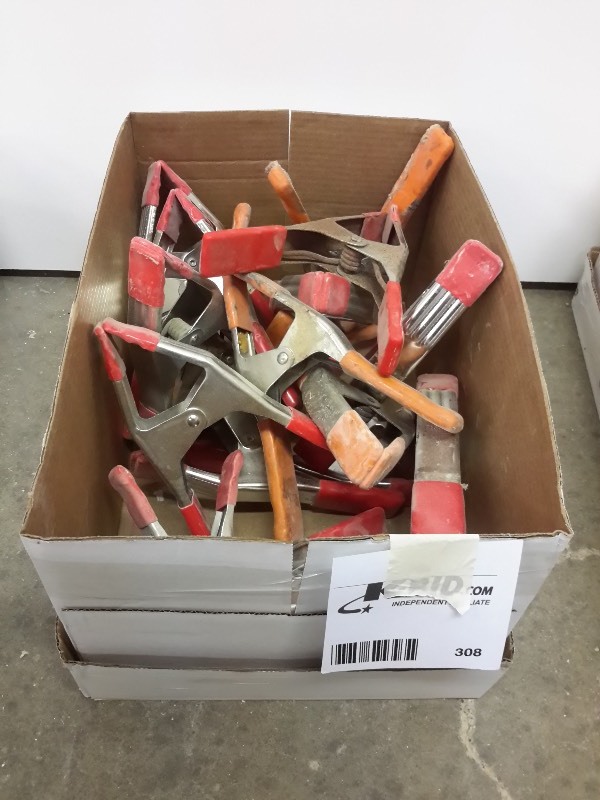 lot 308 image: Box of Clamps