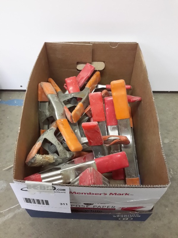 lot 311 image: Box of Clamps