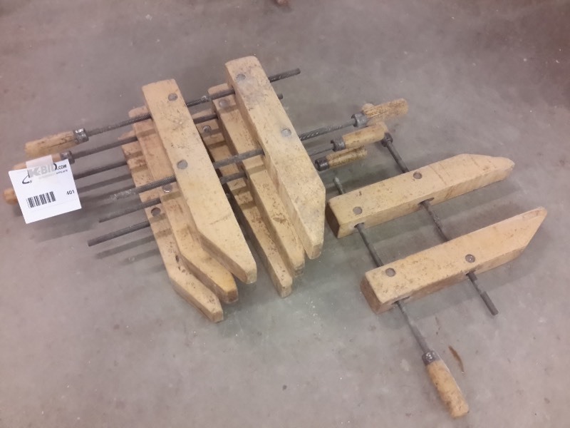 lot 401 image: 6, Jorgensen, Wood Clamps