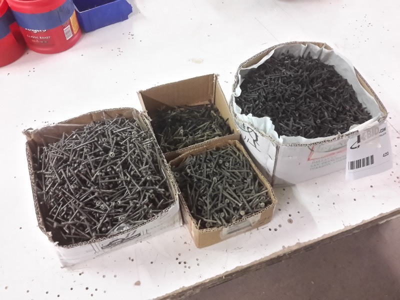 lot 420 image: Boxes of Screws as pictured