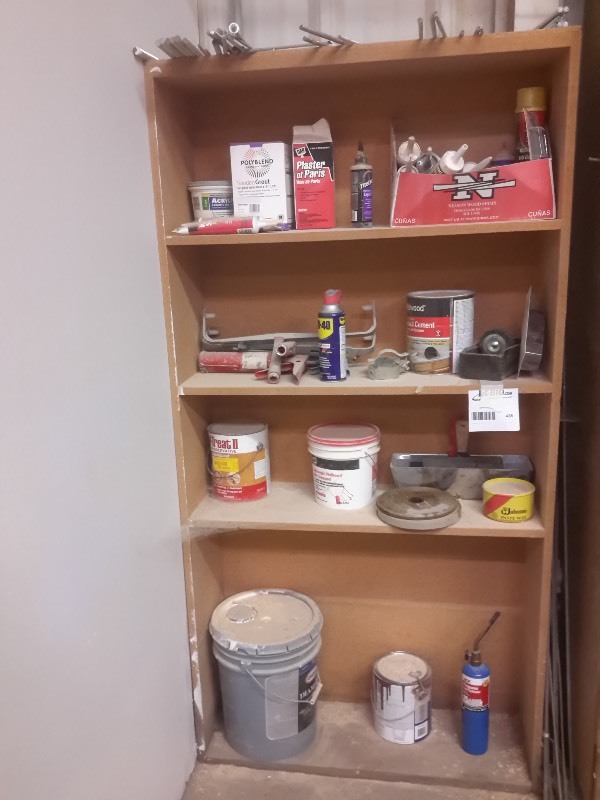 lot 438 image: Cabinet with Everything on it.. Cabinet Included