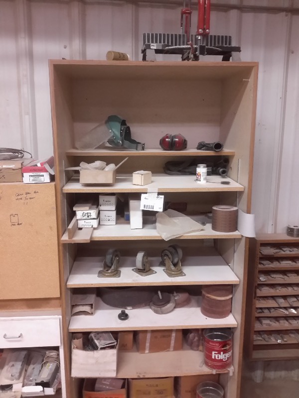 lot 447 image: Wall Cabinet and All its contents..Look at closeups